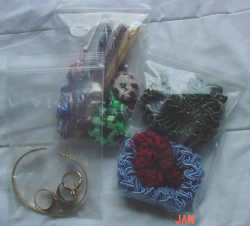 CLEAR 2MIL ZIPTOP JEWELRY BAGS